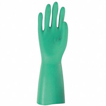 MCR SAFETY J4450 Chemical Gloves 2XL 13 in L Green PR, 48GM69