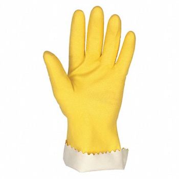 MCR SAFETY J4438 Chemical Gloves L Latex PR, 48GL72