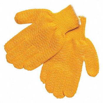 MCR SAFETY Knit Gloves 10-1/2 XL Orange PK12, 48GH42