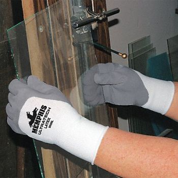 MCR SAFETY Chemical Gloves L 14 in L PVC PK12, 48GM47