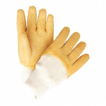 MCR SAFETY Chemical Gloves L 10-1/2inL Crinkle PK12, 48GM83