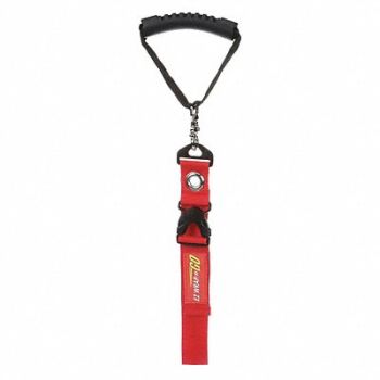 EZ WRAP N GO Hook-and-Loop Cinch Strap 16 in Red, 48GR76