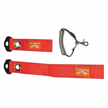 EZ WRAP N STOR Hook-and-Loop Cinch Strap 12 in Red, 48GR80