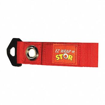 EZ WRAP N STOR Hook-and-Loop Cable Wrap 4 in Red, 48GR82