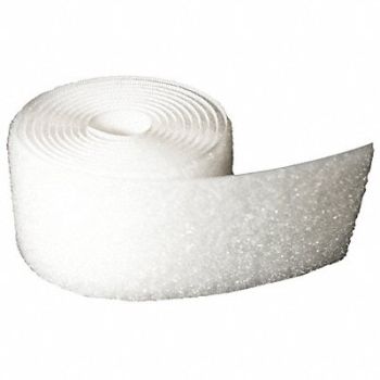 VELCRO BRAND Sew-On Tape White 150ft. L 2 W Loop, 48GT01