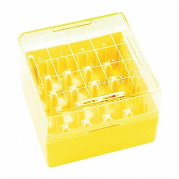WHEATON Freezer Box Yellow PK10, 48H508