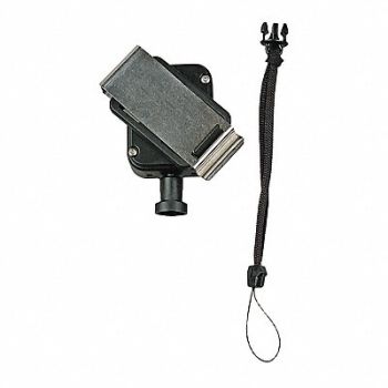 GEARKEEPER Cell Phone Retractor 36inL Black SS, 48HR05