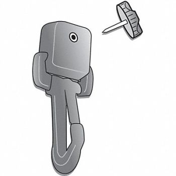 GEARKEEPER Snap-On Clip 3 in L SS Threaded Stud, 48HR57