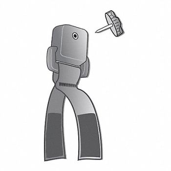 GEARKEEPER Snap-On Clip 7 in L SS Threaded Stud, 48HR59