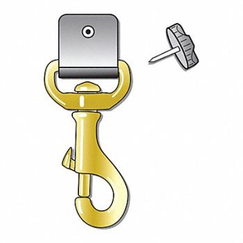 GEARKEEPER Snap-On Clip 3-1/2 in L Threaded Stud, 48HR60