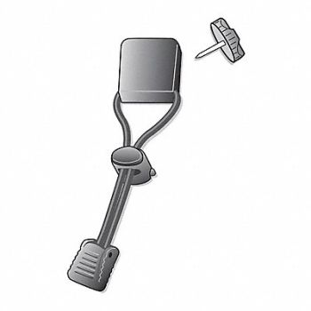 GEARKEEPER Snap-On Clip 4-1/2 in L SS Threaded Stud, 48HR61