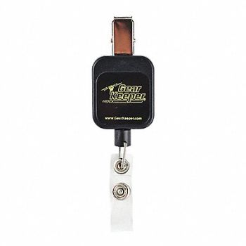 GEARKEEPER Badge Retractor Spring Clip 36 in L, 48HT03