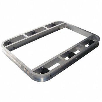 GRAINGER APPROVED Pallet Dolly Cap 4000 lb 48x36 Aluminum, 48J105