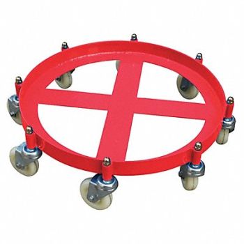 GRAINGER APPROVED Drum Dolly Cap 2000 lb 55 gal Drum, 48J136