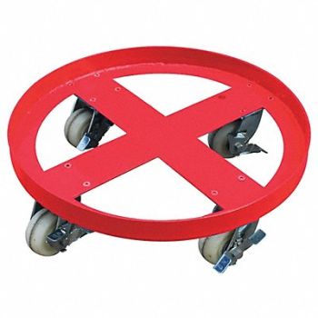 GRAINGER APPROVED Drum Dolly Cap 2000 lb 55 gal Drum, 48J137