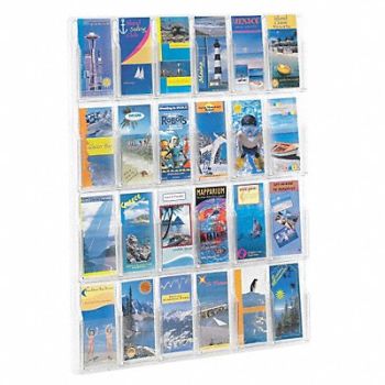 SAFCO Pamphlet Display Clear, 619U48