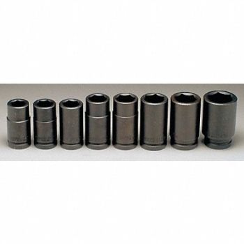 WRIGHT Impct Skt St Steel Blk Oxd 7/8- 1 1/2 in, 48J309