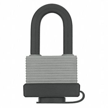 GRAINGER APPROVED Keyed Padlock 7/8 in Rectangle Silver, 48JP98