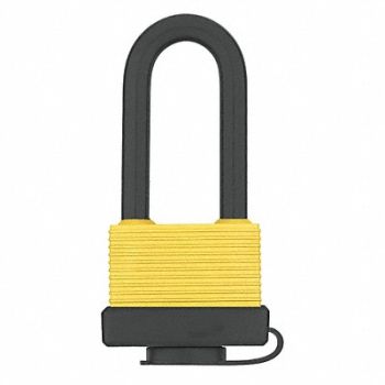GRAINGER APPROVED Keyed Padlock 7/8 in Rectangle Silver, 48JR01