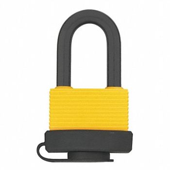 GRAINGER APPROVED Keyed Padlock 13/16 in Rectangle Silver, 48JP99