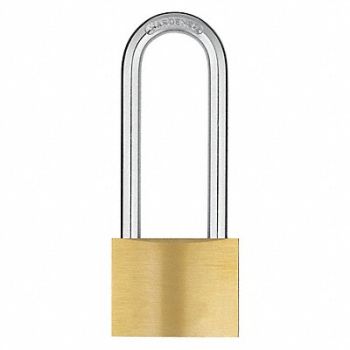GRAINGER APPROVED Keyed Padlock 1 in Rectangle Yellow, 48JR16
