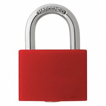 GRAINGER APPROVED J5185 Lockout Padlock KA Red 1-7/16 H, 48JR18