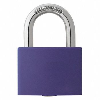 GRAINGER APPROVED J5185 Lockout Padlock KA Purple 1-7/16 H, 48JR30