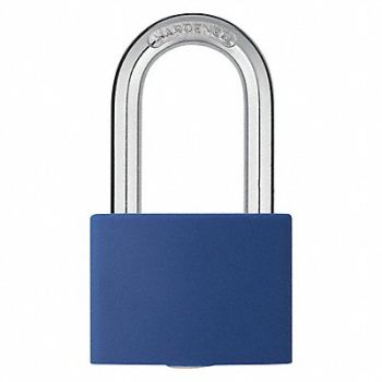 GRAINGER APPROVED J5188 Lockout Padlock KA Blue 2 H PK6, 48JR51