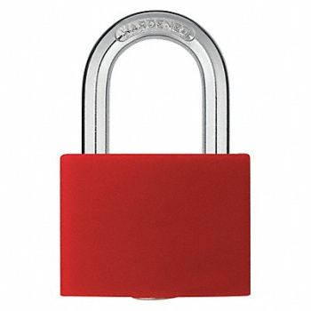 GRAINGER APPROVED J5190 Lockout Padlock KA Red 2 H PK6, 48JR62