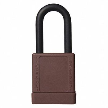 GRAINGER APPROVED Lockout Padlock KA Brown 2 H PK6, 48JR80