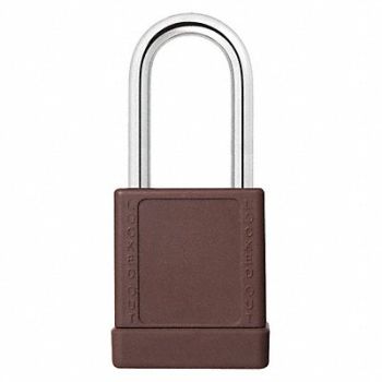 GRAINGER APPROVED J5182 Lockout Padlock KA Brown 2 H PK3, 48JT08