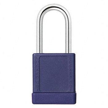 GRAINGER APPROVED J5182 Lockout Padlock KA Purple 2 H PK3, 48JT09