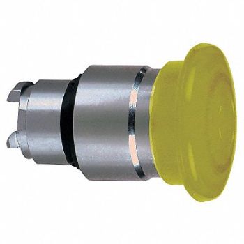 SCHNEIDER ELECTRIC Illum Push Button Operator 22mm Yellow, 48K636