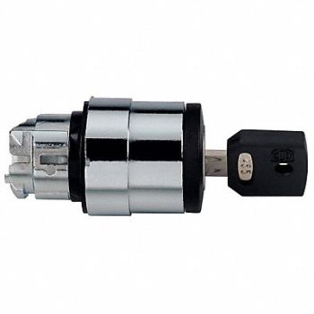 SCHNEIDER ELECTRIC Non-Illum Selector Swtch 22mm 2 Pos Keyd, 48K766