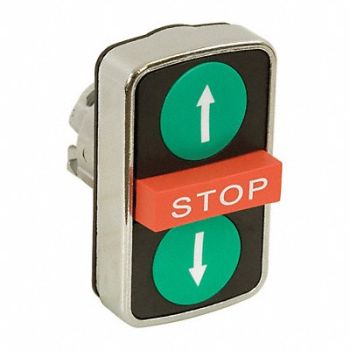 SCHNEIDER ELECTRIC Non-Illum Push Button Up/Down Arrow, 48K753
