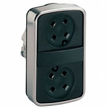 SCHNEIDER ELECTRIC Illum Multihead Operatr 2-Head No Legend, 48K757