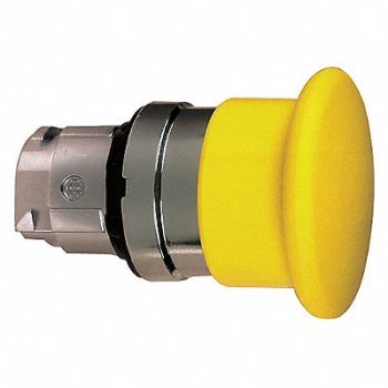 SCHNEIDER ELECTRIC H6952 Non-Illum Push Button Operator Yellow, 48K761