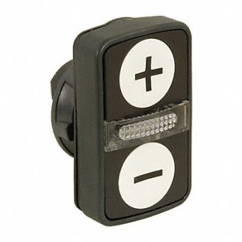 SCHNEIDER ELECTRIC Illum Multihead Operator 2-Head Blk/Wht, 48K776