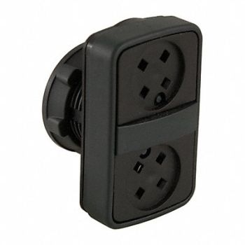 SCHNEIDER ELECTRIC Non-Illum Push Button No Legend Blck, 48K824