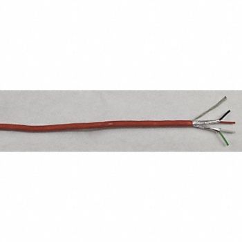 BELDEN Data Cable Plenum 4 Wire Red 1000ft, 48KR56
