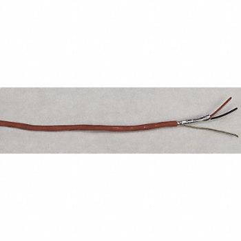 BELDEN Data Cable Plenum 2 Wire Red 1000ft, 48KR58