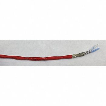 BELDEN Data Cable Plenum 2 Wire Red 1000ft, 48KR60