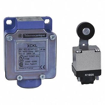 TELEMECANIQUE SENSORS Limit Switch 240Vac 10Amp Xckl +Options, 48L350