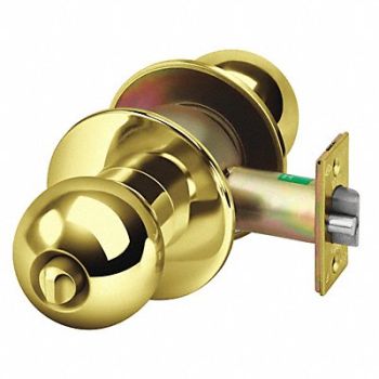 YALE Knob Lockset Mechanical Privacy Grd. 1, 48LW50