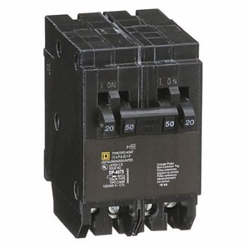 SQUARE D Miniature Circuit Breaker 120/240V 20A, 48M174