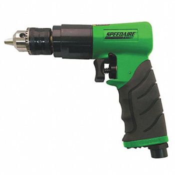 SPEEDAIRE Drill Air-Powered Pistol Grip 3/8 in, 48MA04