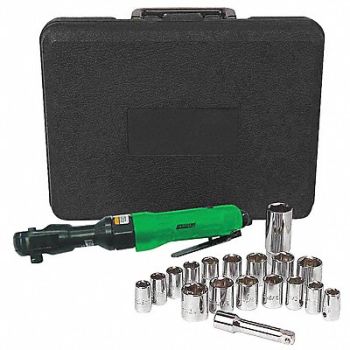 SPEEDAIRE Ratchet Air Powered 3/8 Square 150 rpm, 48MA09