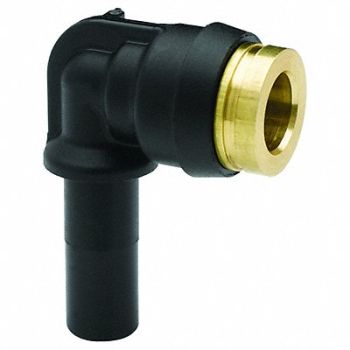 PARKER Plug In Elbow 5/8 in Tube Sz 1.36 in L, 48MA40