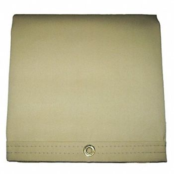 MAURITZON Tarp Tan 4 x 8 ft Cut Size, 48NV94