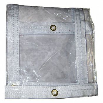 MAURITZON Tarp Clear 10 x 12 ft Cut Size, 48NW33